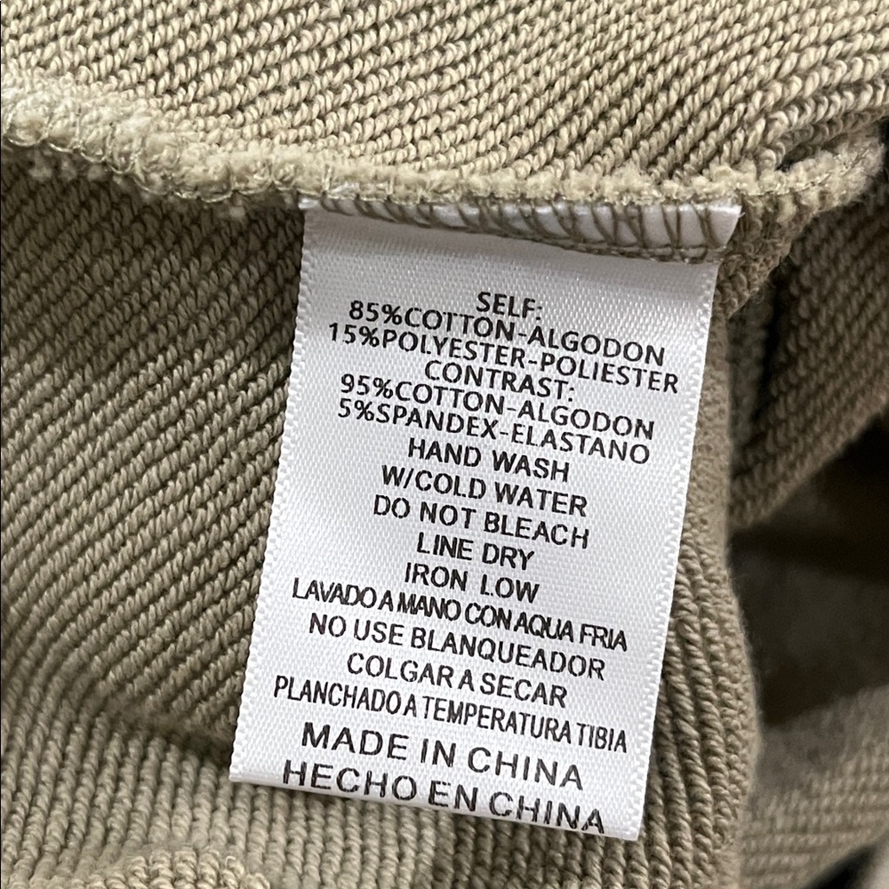 Listicle WATCH ME JUMPSUIT, FRENCH TERRY, OLIVE GREEN WOMEN SIZE L - Picture 13 of 13